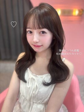 ボタン シブヤ(VOTAN SHIBUYA) ブラウン/韓国ヘア/渋谷/レイヤー/顔まわり