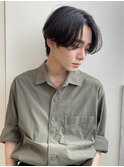 ニュアンスパーマ　センターパート　毛流れパーマ　MOMO
