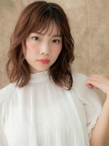 モッズヘア 上尾西口店(mod's hair) コーラルオレンジウェットヘアくびれミディアム310W上尾20代30代