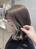 スピンヘア SOCOLA塚口店(Spin hair)&nbsp;インナーカラー/ホワイトベージュ/抜け感カラー