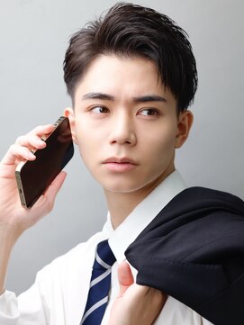 リップス 表参道店(LIPPS) 【ビジネスヘア】リバースショート黒髪ツーブロック刈り上げ