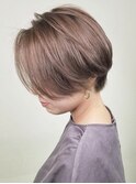 透明感ラベージュハンサムショート