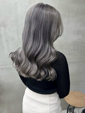 アンバー(UMBER) 京都西院/グレージュカラー ブリーチ 髪質改善 ダブルカラー