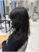 レイヤーが可愛いロングパーマヘア　銀座