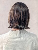 エンクス(enx)&nbsp;着物ヘア/ダークアッシュ/ミディアムレイヤーカット/鶴ヶ峰HK27