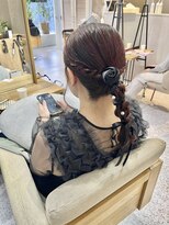 オーセンヘア(AUTHEN.HAIR)&nbsp;【仙台美容室】お呼ばれヘア/編みおろしアレンジ