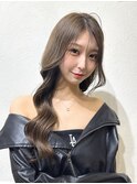 レイヤーカット韓国ヘアミルクティーベージュケアブリーチ