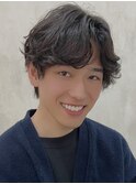men's/メンズ/メンズカット/韓国/黒染/顔周り/ダウンバング/池袋