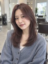 モト 船橋(moto)&nbsp;顔まわりレイヤー×暖色ロングヘア