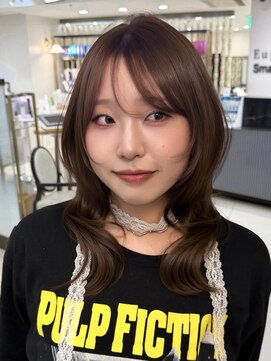 ヴェイン 渋谷(vain) 【KANA】ミディアムレイヤー フォワード巻き 髪質改善