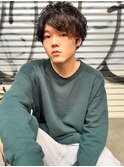 メンズアンニュイマッシュパーマ