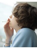 bibito フレンチマッシュウルフ デジタルパーマボブ