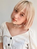 ロンド パルティール 大宮(Lond partir)&nbsp;【神田安優奈】ハイトーンのミニマムボブスタイル