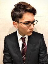 グレイスフル バーバープラチナム 六本木店(Graceful Barber platinum)&nbsp;スーツにキマるビジネススタイルショートレイヤー＜理容室＞