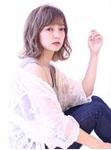 【20代大人かわいいボブルフピンクベージュ◎ハイライトカラー】