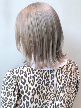 アルバム 銀座(ALBUM GINZA) ミルクティー_ショートパーマホワイトアッシュ_ba318981