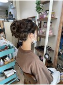 着物にロングアップヘアアレンジ【ヘアセット/立川/立川南】