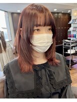 レイラバイアフロート 吉祥寺(Lila by afloat)&nbsp;ピンクページュのボブルフ／ウルフカット20代30代40代