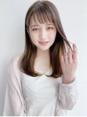 [K-two銀座]ショートバングで大人かわいい艶ロング[銀座/有楽町]