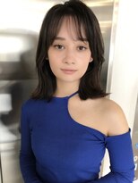 フォンズ(FONS)&nbsp;【上品でお洒落な外ハネボブ】ツヤ髪に見せる暗め透明感カラー