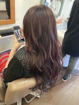 ミュウ(Private hair salon Miu) レッド系カラー