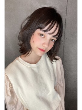 リークフー(Ree cu fuu) 10代20代30代40代 シースルーバングの外ハネボブ2 藤沢