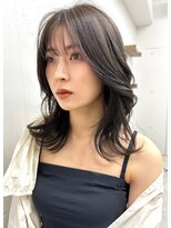 ブラン 広島本通(Blanc)&nbsp;【Blanc】くびれヘア＿くびれレイヤー＿韓国風ヘア side