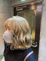 ゲーム 吉祥寺店(GAME)&nbsp;ダブルカラーブロンドベージュカラーケアブリーチハイトーン韓国