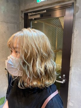 ゲーム 吉祥寺店(GAME) ダブルカラーブロンドベージュカラーケアブリーチハイトーン韓国