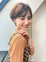 ハウスアンドヘアーワークス(House&Hair works)&nbsp;前髪長め大人小顔ショート30代40代50代　藤沢