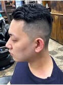 20代30代メンズフェードカットパーマワイルドオシャレ感