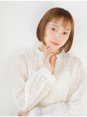 ★◎シルキーベージュデザインカラーグレージュカラー小顔カット