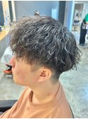 波巻きスパイラルパーマツイストスパイラルパーマメンズマッシュ