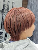 ロム マッシュウルフ/ベージュピンク/ハイトーンカラー/30代40代