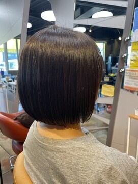 クレップスヘアーヒマワリ(CRE'PS HAIR HIMAWARI) 縮毛矯正　ボブ