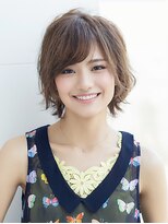 アース 錦糸町店(HAIR&MAKE EARTH) 韓国風レイヤーカット前髪ありアッシュベージュ20代30代