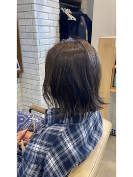 ミルク(MILK) 切りっぱなしボブ×グレージュ×くすみカラー 30代40代50代