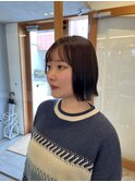 切りっぱなしボブ
