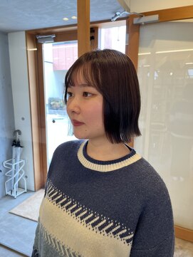 カノエ 松江東津田店(canoe) 切りっぱなしボブ