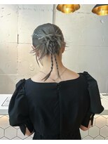マーケット(MARKET)&nbsp;シルバーカラー　ヘアアレンジ
