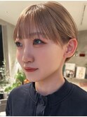 透明感カラーダブルカラーミルクティーベージュ春カラー夏カラー
