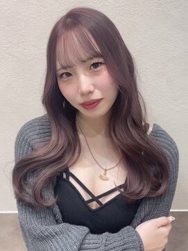 ポジ(poji) 韓国風　前髪カット　艶髪　くびれ巻き　サイドバング