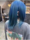ブルーカラー/ターコイズ/派手髪