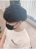 韓国マッシュ　センターパートフェザーパーマ　MEN’S HAIR