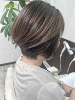 ベルヘアーデザイン 堺東(Belle hair Design)&nbsp;ショートヘア外国人風オリーブグレージュ堺東20代30代40代