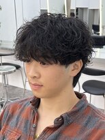 フィフス 仙台(fifth) 仙台メンズパーマシャドウパーマセンターパートマッシュウルフ