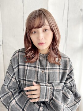 《30代～大人透明感》白髪ぼかしハイライト＋艶カラー