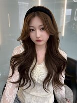 ボタン テンジン(VOTAN tenjin)&nbsp;【木串楽人】顔周りカット/マロンベージュ/流し前髪