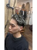 ラルフカール　ホワイトメッシュ　メンズパーマ　メンズカット