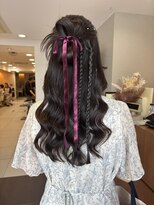 ニューヨークニューヨーク 桂店(NYNY)&nbsp;カチモリハーフアップヘアアレンジリボンアレンジ